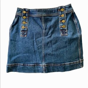 Loft Outlet Jean Mini Skirt - Size 00P